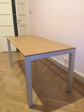 Tavolo da Pranzo/cucina Valcucine in Teak E Alluminio 160x 75 x 76 cm