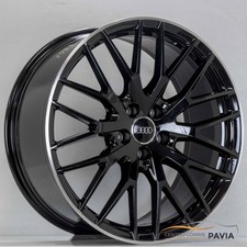 CERCHI IN LEGA 20 ORIGINALI AUDI TT MODELLO R8 8S0601025AR NERO BORDO DIAMANTATO