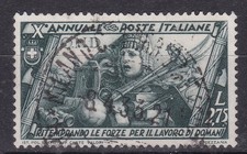 REGNO USATO DELLA SERIE MARCIA SU ROMA IL LIRE 2.75