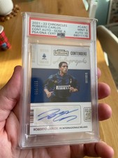 Panini Chronicles Serie A 21-22 Contenders Auto Roberto Carlos 500/500 PSA
