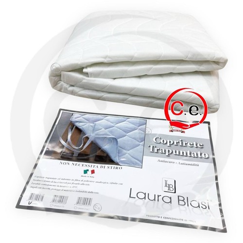 Coprirete trapuntato con lacci