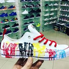 Converse bianche basse