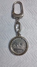Portachiavi con 500 Lire d'Argento