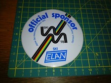 ADESIVO VINTAGE STICKER kleBER SCI SKI ELAN OFFICIAL SPONSOR ALPINE SKI 1978 