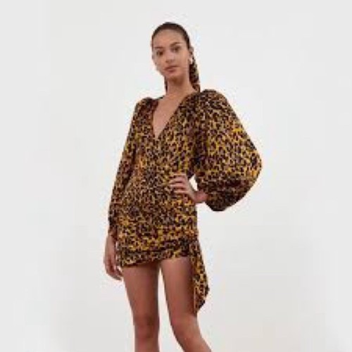 Mini abito stampa leopardata - mini,