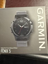 Garmin fenix 5 Sapphire Edition Cassa Acciaio Inossidabile, Cinturino Silicone
