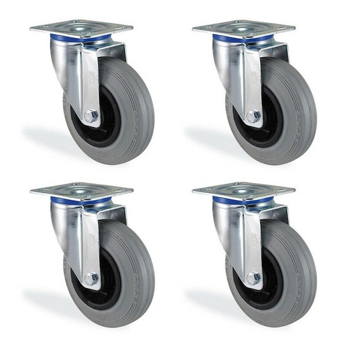 Set ruote girevoli - , gomma