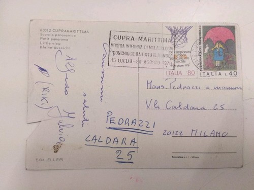 Timbro targhetta 1979 - timbro,