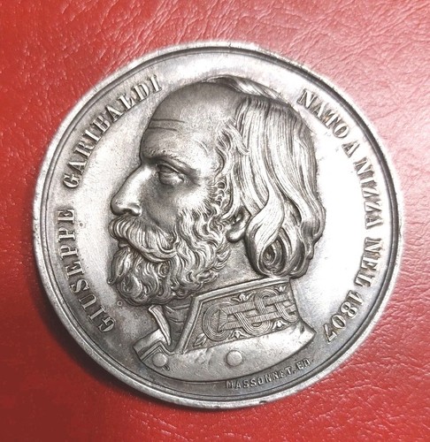 Medaglia garibaldi massonet - medaglia,