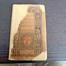 LA DIVINA COMMEDIA di DANTE ALIGHIERI -manuale Hoepli 1921 Raffaello Fornaciari