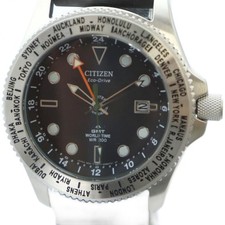 CITIZEN Promaster PORTER GMT World Time Eco-Drive quadrante nero 386-19831