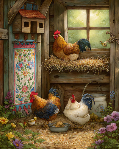 Galli galline pulcini - galli,,