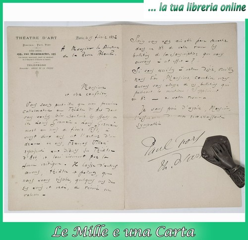 Lettera autografo originale - lettera,