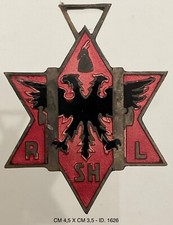 ALBANIA SHQIPERI GLA GIOVENTÙ DEL LITTORIO ALBANESE CROCE OCCUPAZIONE ITALIANA