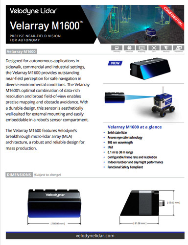 Velodyne lidar velarray - velodyne,