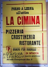 MANIFESTO VITERBO RISTORANTE LA CIMINA DI SPACCA PIZZERIA 