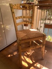 Quattro Sedie Cucina Modello Loris Campagnolo Paesana Con Seduta In Paglia