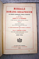 Libro vintage Missale Romanum Seraphicum, c.1942 (CU586) calice co