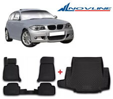 BMW SERIE 1 2004-2011 Tappeti 4 Stagioni Gomma con Vasca Portabagagli SU MISURA