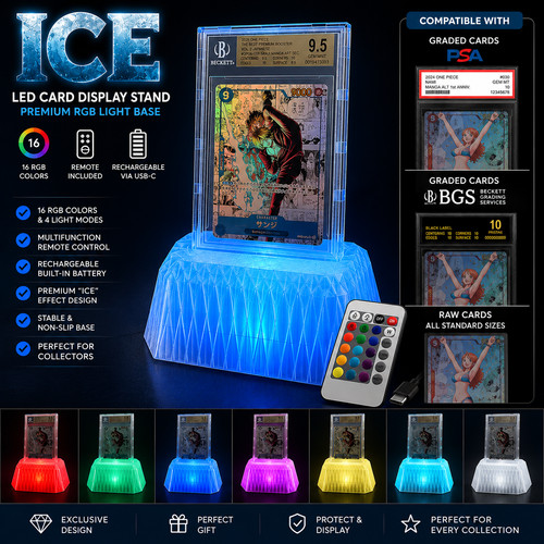 Ice card display stand - ice, led