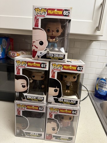 Pulp fiction funko pop set - fiction,