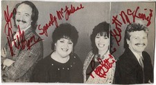 Cast The New Mamas & the Papas anni '80 - 4x foto AUTOGRAFATE ft. Scott McKenzie