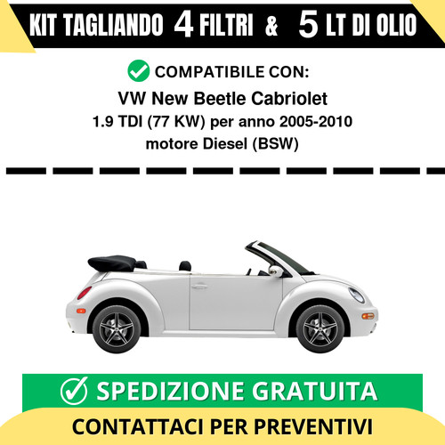 Tagliando per new - vw, beetle