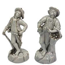 Coppia Scultura in Porcellana