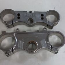 Piastre forcella Ohlins lavorazione cnc silver diametro 57 / 61 interasse 190 mm