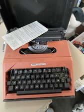 MACCHINA DA SCRIVERE ANTARES COMPACT 23 ARANCIONE VINTAGE SPACE AGE DESIGN