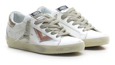 SNEAKER 4B12 - SUPRIME D303 BIANCO/BRONZO - Sneaker in pelle donna