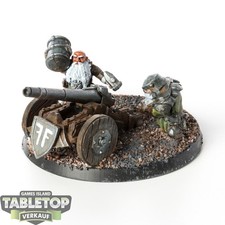 Kings of War - Dwarf Ironbelcher Cannon - bemalt