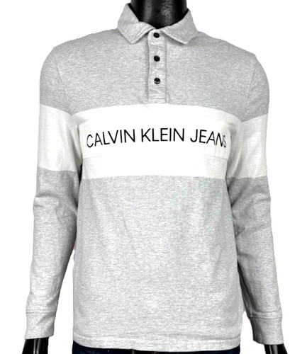 Calvin klein jeans felpa polo - calvin,