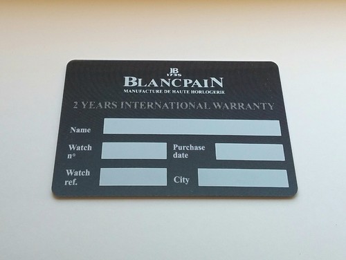 Blancpain watch guarantee - watch,