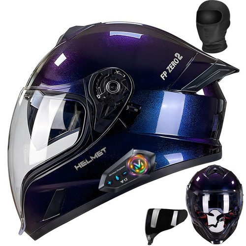 Casco moto integrale - moto, bluetooth