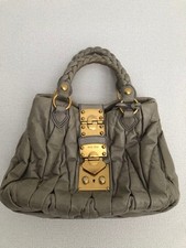 Borsa Miu Miu pelle grigia