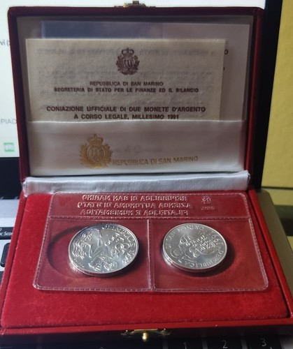 Rep san marino monete argento - san,