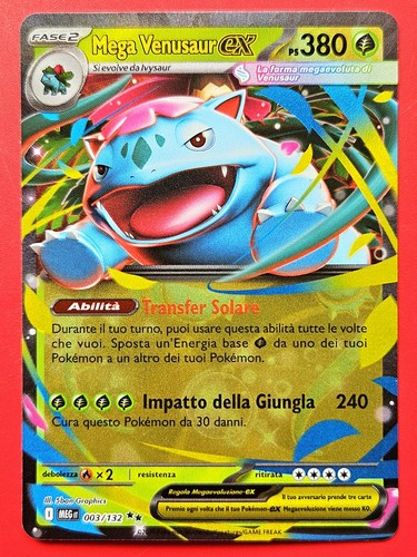 Carta pokemon mega venusaur - carta, ex