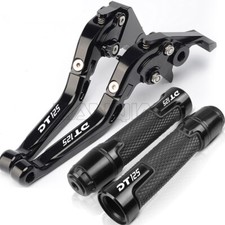 Leva frizione freno & impugnature manubrio SET Per YAMAHA DT125 1987-2005 2006
