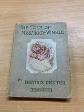 C1919 Beatrix Potter The Tale Of Mrs Tiggy-Winkle Illustrato Antico Libro (P2)