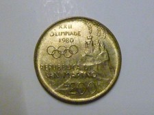 San Marino 200 lire 1980 XXII