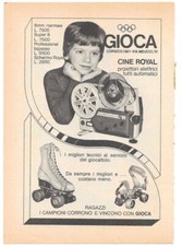 Pubblicità anni 70 GIOCA proiettore elettrico automatico Cine Royal 8 super 8 mm