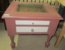 TAVOLINO MOBILETTO ESPOSITORE BACHECA SALOTTO AFFARE LEGNO VECCHIO AFFARE  