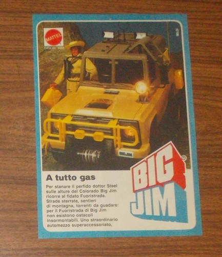 Rara pubblicità big jim - rara,