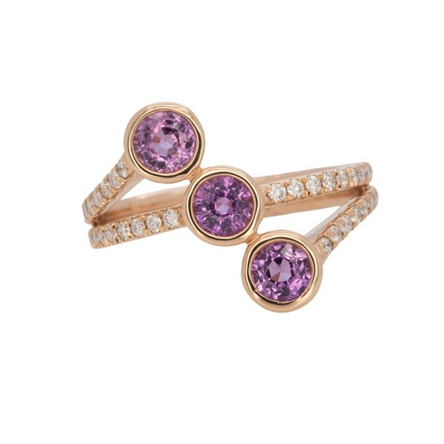 Anello tre pietre con - tre,