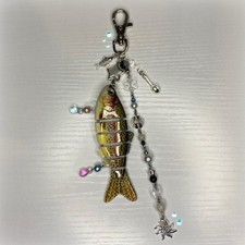 Beaded fishing lure keychain!