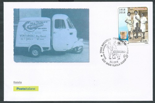 2018 italia fdc poste italiane - italia,