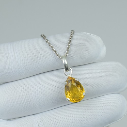 Collana zaffiro giallo