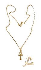 Collana Oro Giallo Con Croce