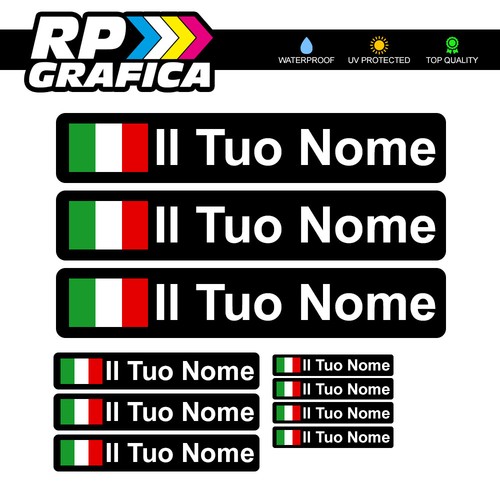 Kit etichette adesive nome - 10,